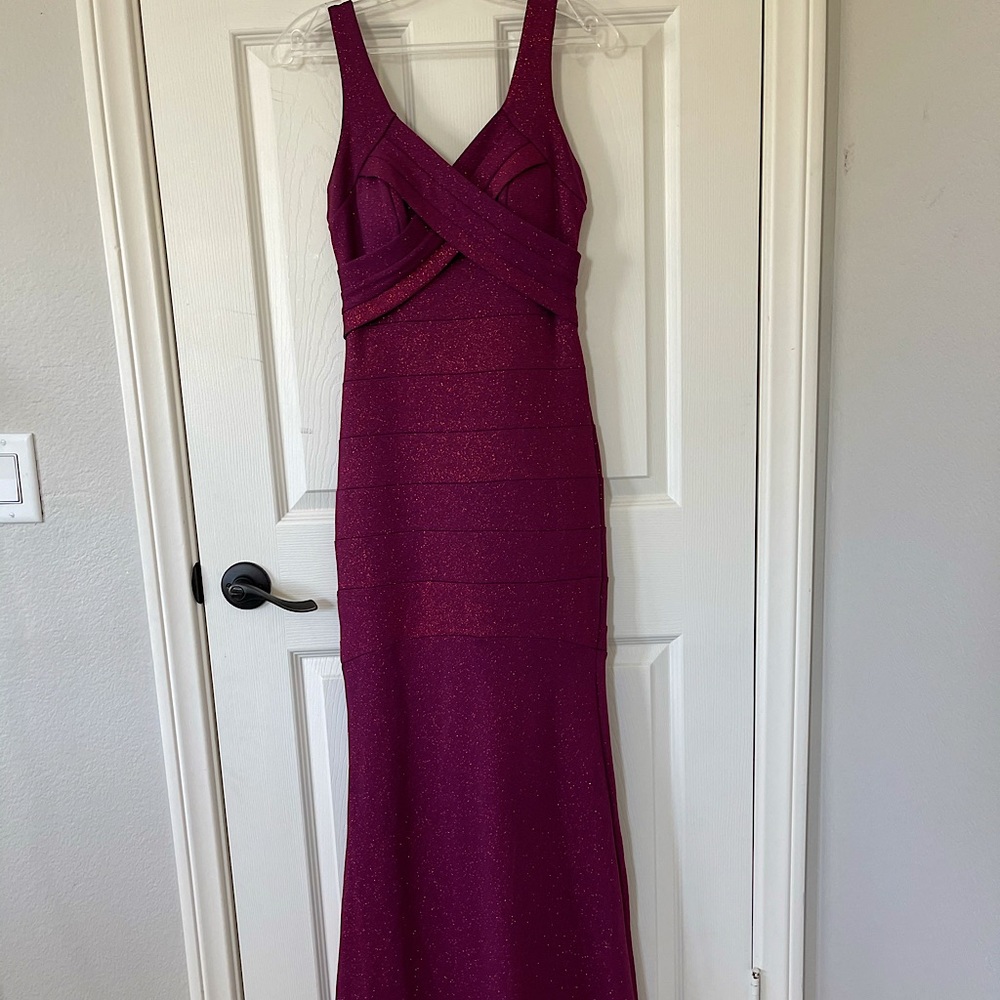 Shimmery Windsor Maxi Length Dress